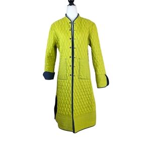 Anokhi Quilted Reversible cotton mid length Jacket